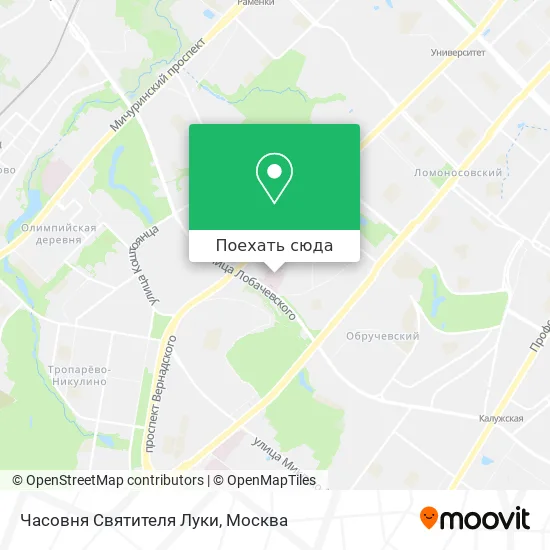 Карта Часовня Святителя Луки