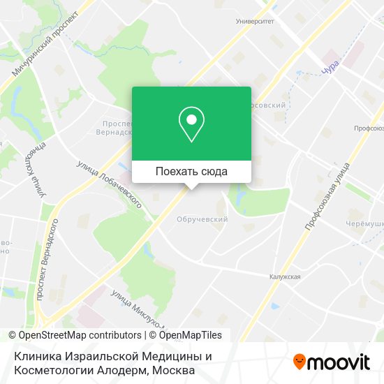 Карта Клиника Израильской Медицины и Косметологии Алодерм