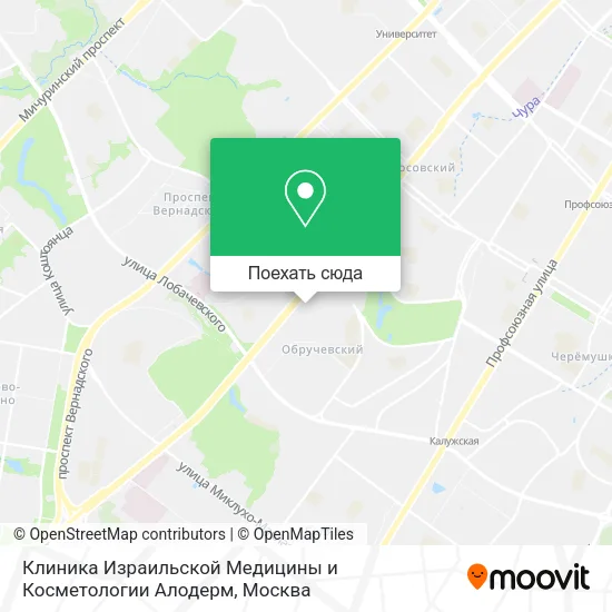 Карта Клиника Израильской Медицины и Косметологии Алодерм