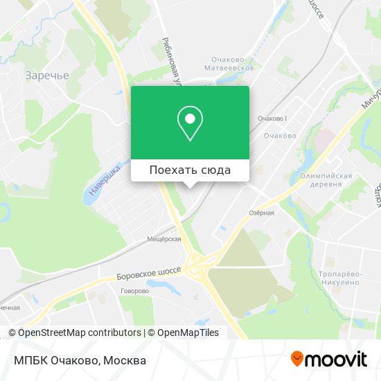 Карта МПБК Очаково