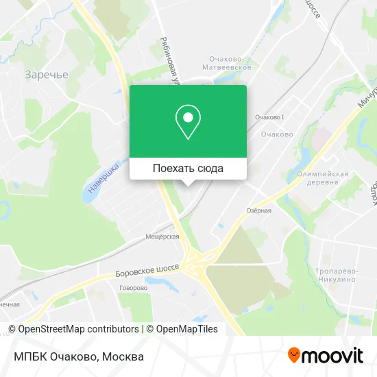 Карта МПБК Очаково