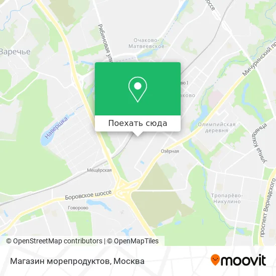 Карта Магазин морепродуктов