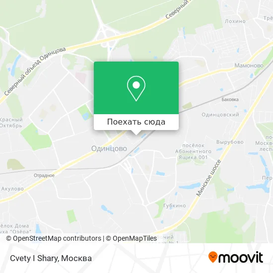 Карта Cvety I Shary