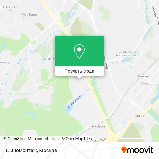 Карта Шиномонтаж