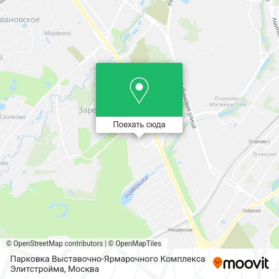 Карта Парковка Выставочно-Ярмарочного Комплекса Элитстройма