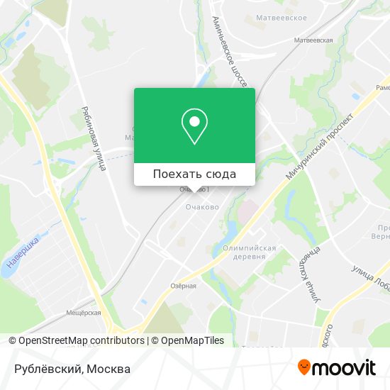 Карта Рублёвский