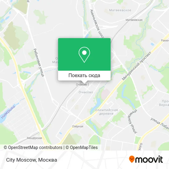 Карта City Moscow