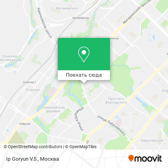 Карта Ip Goryun V.S.