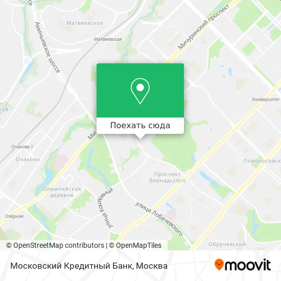 Карта Московский Кредитный Банк