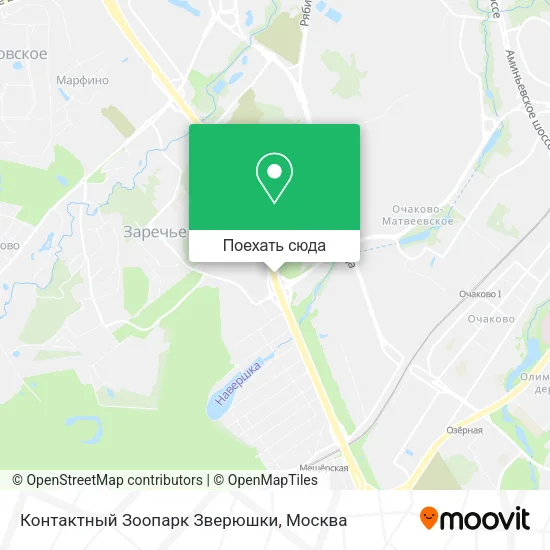 Карта Контактный Зоопарк Зверюшки