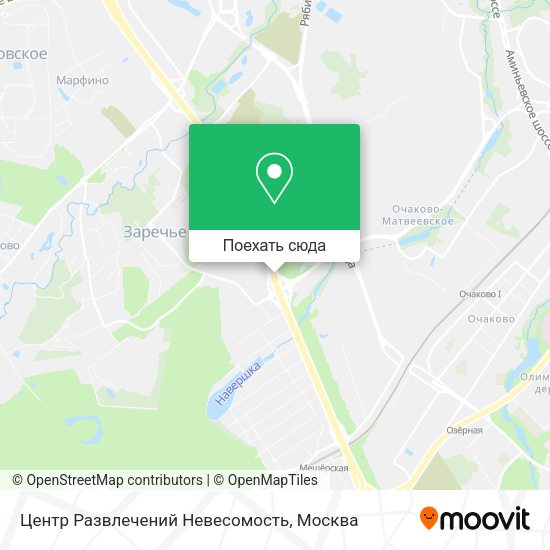 Карта Центр Развлечений Невесомость