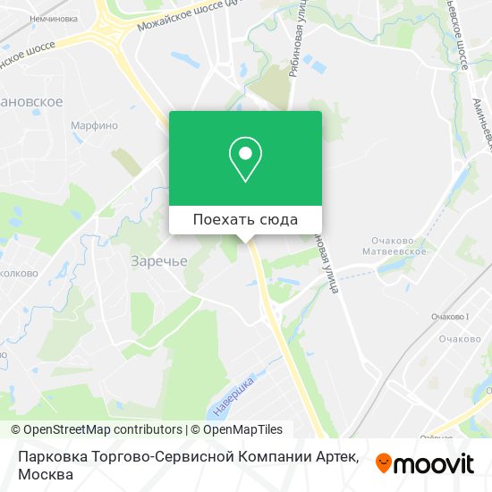 Карта Парковка Торгово-Сервисной Компании Артек