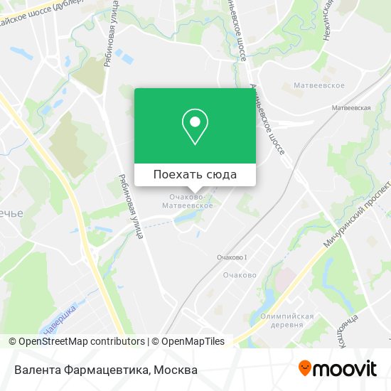 Карта москвы район очаково