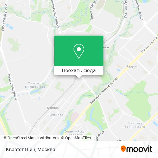 Карта в очаково в москве