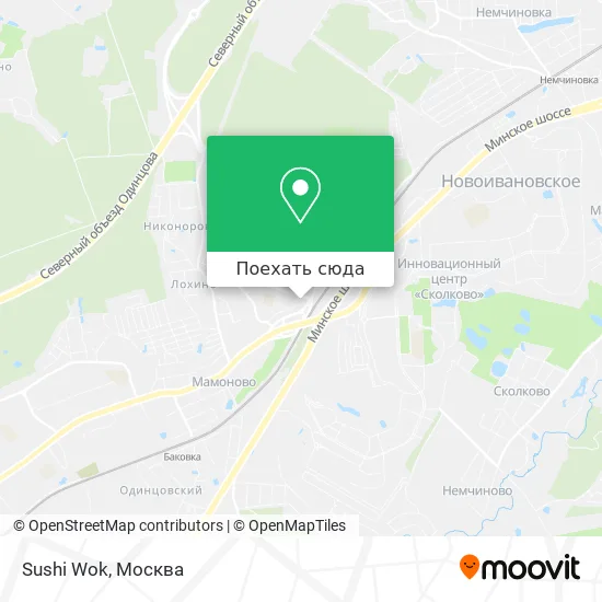 Карта Sushi Wok