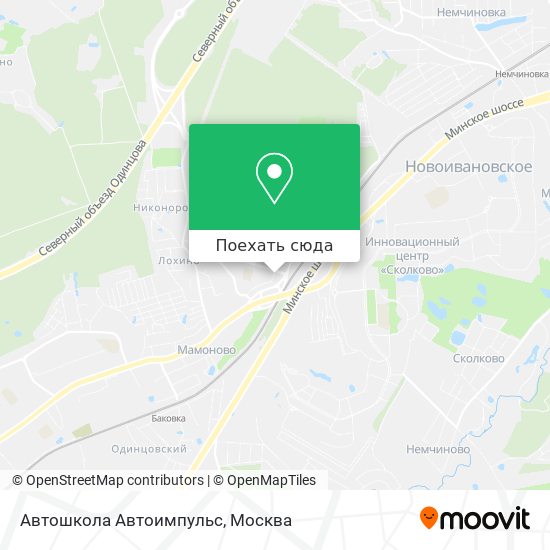 Карта Автошкола Автоимпульс