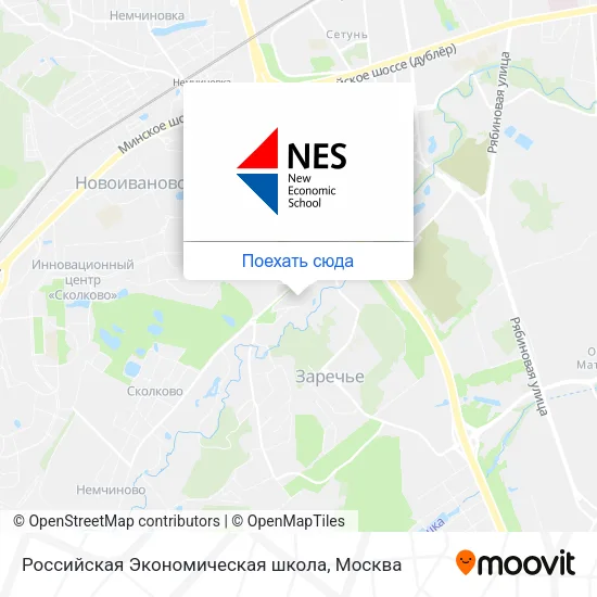 Карта Российская Экономическая школа