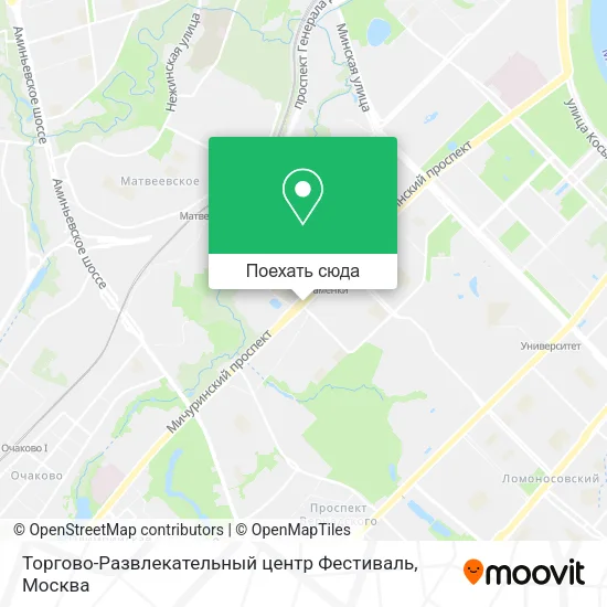 Карта Торгово-Развлекательный центр Фестиваль