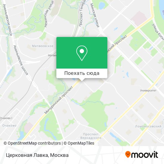 Карта Церковная Лавка