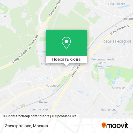 Карта Электролюкс