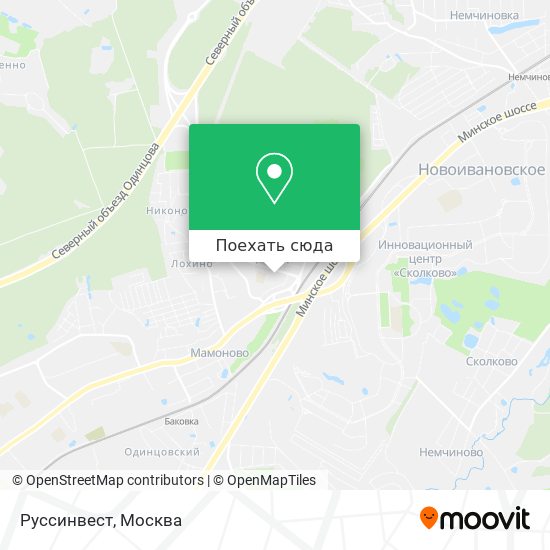 Карта Руссинвест