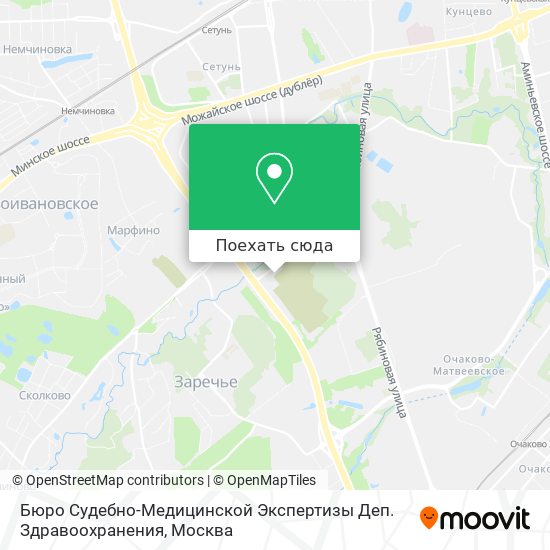 Карта Бюро Судебно-Медицинской Экспертизы Деп. Здравоохранения