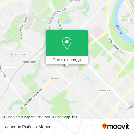 Карта деревня Рыбака