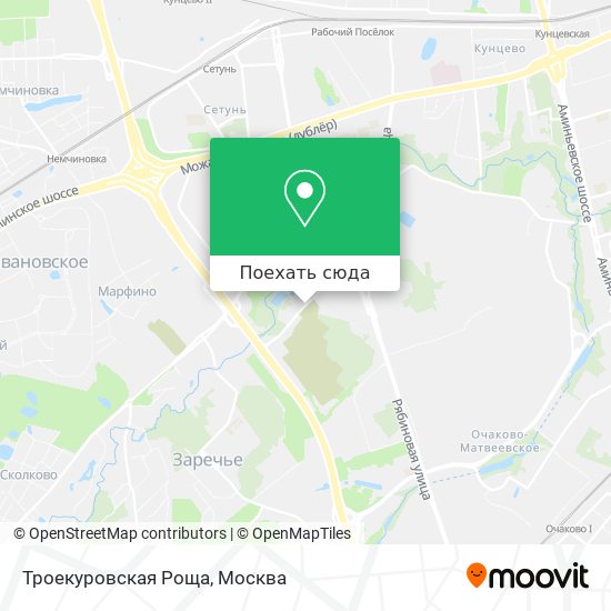 Карта Троекуровская Роща