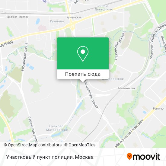 Карта Участковый пункт полиции