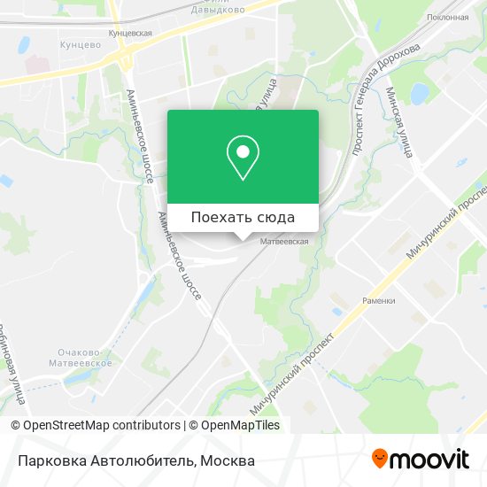 Карта Парковка Автолюбитель