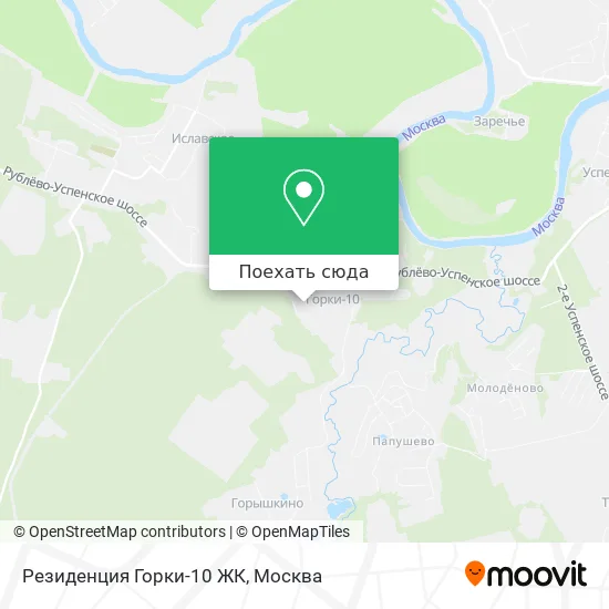 Карта Резиденция Горки-10 ЖК