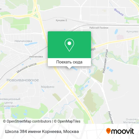 Карта Школа 384 имени Корнеева