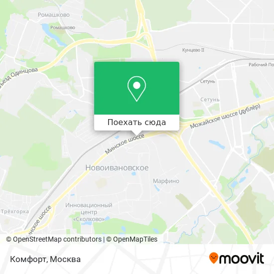 Карта Комфорт