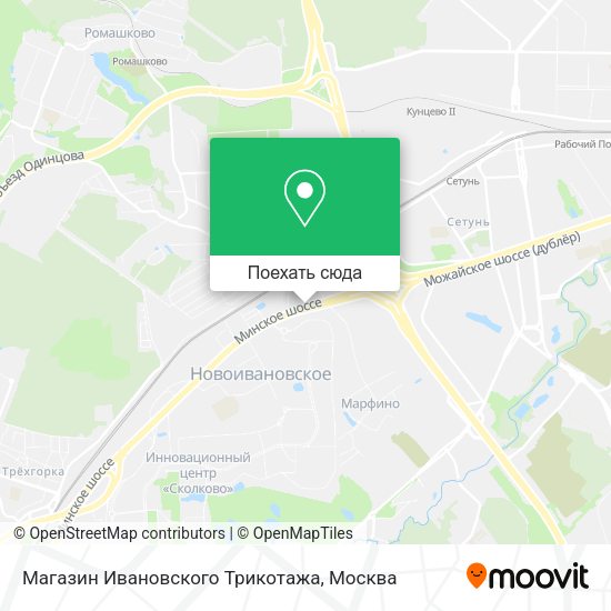 Карта Магазин Ивановского Трикотажа