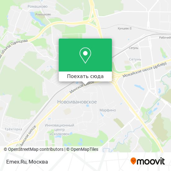 Карта Emex.Ru