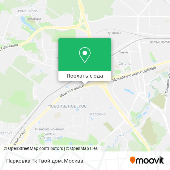 Карта Парковка Тк Твой дом