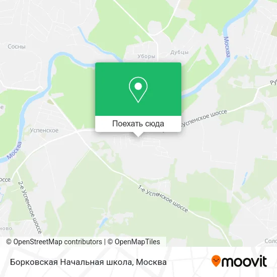 Карта Борковская Начальная школа