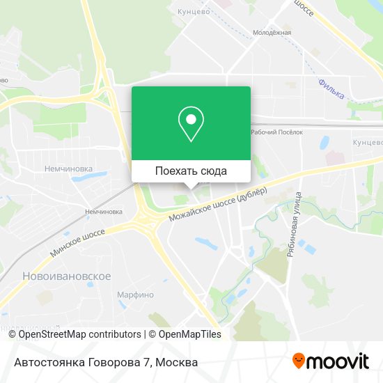 Карта Автостоянка Говорова 7
