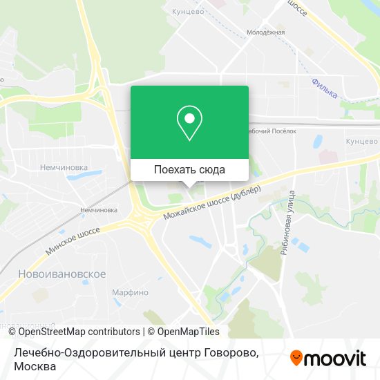 Карта Лечебно-Оздоровительный центр Говорово