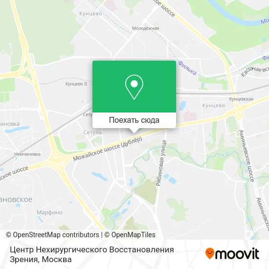 Карта Центр Нехирургического Восстановления Зрения