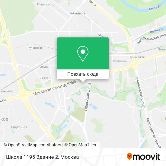 Карта Школа 1195 Здание 2