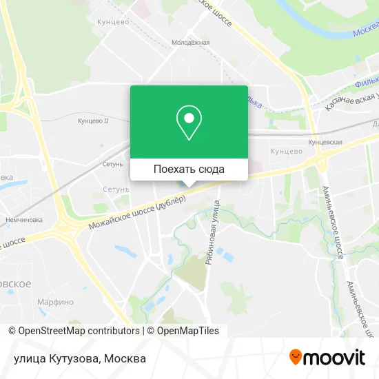 Карта улица Кутузова