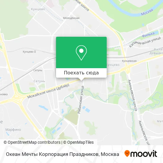 Карта Океан Мечты Корпорация Праздников