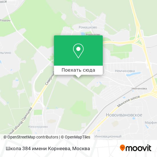 Карта Школа 384 имени Корнеева