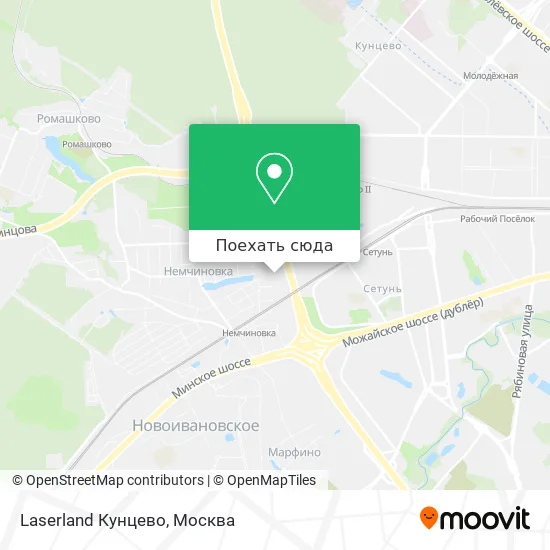 Карта Laserland Кунцево