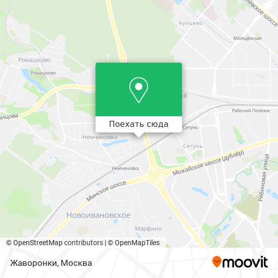 Карта Жаворонки