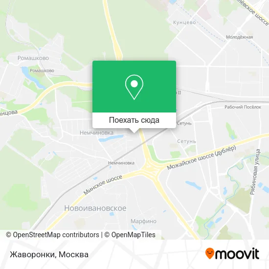 Карта Жаворонки