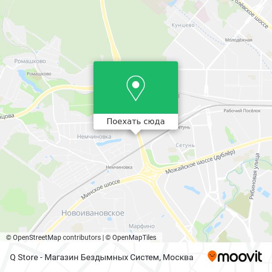Карта Q Store - Магазин Бездымных Систем
