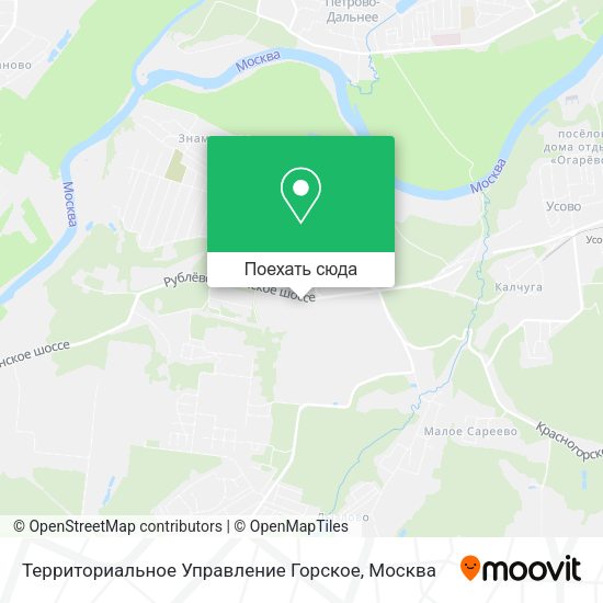 Карта Территориальное Управление Горское