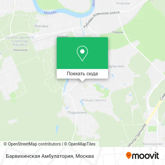 Карта Барвихинская Амбулатория